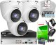 BCS Monitoring do samodzielnego montażu - zestaw: 3 kamer BCS-EA15FSR3 5MPx, rejestrator BCS-L-XVR0401-4KE-IV 8MPx, dysk 1TB, skrętka 1