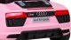Audi Auto na akumulator Audi R8 dla dziecka różowe 10