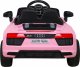 Audi Auto na akumulator Audi R8 dla dziecka różowe 5
