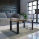 Lumarko Stolik Kawowy Ława Salon Loft Modern Dąb Artisan - Czerń! 2