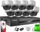 Kamera IP Hikvision Zestaw do monitoringu IP Hikvision 4MPx IR 30m NVR-8CH-POE 8x HWI-D140H 1