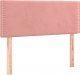 vidaXL vidaXL Łóżko kontynentalne z materacem i LED, różowy aksamit 100x200cm 7