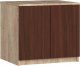 Fabryka Mebli Akord Nadstawka na szafę 60 cm - dąb sonoma-wenge - 2 drzwi 1
