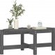 vidaXL Stolik kawowy, szary, 87x48x35 cm, lite drewno sosnowe 4