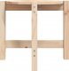 vidaXL Stolik kawowy, 52,5x45 cm, lite drewno sosnowe 6