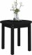 vidaXL Stolik kawowy, czarny, 45x40 cm, lite drewno sosnowe 4