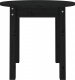 vidaXL Stolik kawowy, czarny, 45x40 cm, lite drewno sosnowe 5