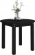 vidaXL vidaXL Stolik kawowy, czarny,  55x45 cm, lite drewno sosnowe 4