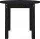 vidaXL vidaXL Stolik kawowy, czarny,  55x45 cm, lite drewno sosnowe 5