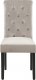 Beliani Zestaw 2 krzeseł do jadalni z kołatką welurowy beżowoszary VELVA II 3