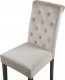 Beliani Zestaw 2 krzeseł do jadalni z kołatką welurowy beżowoszary VELVA II 6