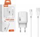 Ładowarka M ŁADOWARKA SIECIOWA 3A 18W + KABEL MICRO BIAŁY SOMOSTEL 3000mA USB SMS-Q02 FAST CHARGING 1