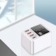 Ładowarka Alogy Ładowarka sieciowa Alogy z wyświetlaczem 3x USB + USB-C PD QC 3.0 40W Biała + Kabel Alogy 3w1 12