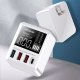 Ładowarka Alogy Ładowarka sieciowa Alogy z wyświetlaczem 3x USB + USB-C PD QC 3.0 40W Biała + Kabel Alogy 3w1 3
