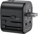 Ładowarka Usams Ładowarka Sieciowa USAMS 2xUSB T55 12W adapter uniwersalny 4w1 US/AU/EU/UK czarny CC173TC01 (US-CC173) 1
