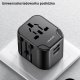 Ładowarka Usams Ładowarka Sieciowa USAMS 2xUSB T55 12W adapter uniwersalny 4w1 US/AU/EU/UK czarny CC173TC01 (US-CC173) 6