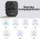 Ładowarka Usams Ładowarka Sieciowa USAMS 2xUSB T55 12W adapter uniwersalny 4w1 US/AU/EU/UK czarny CC173TC01 (US-CC173) 7