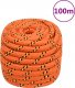 vidaXL vidaXL Linka żeglarska, pomarańczowa, 20 mm, 100 m, polipropylen 1