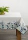 Eurofirany Obrus z nadrukiem kwiatowym NATU 140X220 biały + niebieski 1