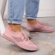 News Buty sportowe damskie ażurowe pudrowy róż NEWS 40 4