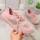 News Buty sportowe damskie ażurowe pudrowy róż NEWS 39 2
