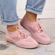 News Buty sportowe damskie ażurowe pudrowy róż NEWS 39 3