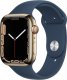 Smartwatch Apple Apple Watch Series 7 GPS + Cellular MN9M3EL/A 45mm, Retina LTPO OLED, Touchscreen, Heart rate monitor, Waterproof, Bluetooth, Wi-Fi, Gold, Blue 1