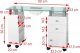 Activeshop Biurko Glass z pochłaniaczem 013B białe 1