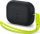 Spigen Etui ochronne na słuchawki Spigen Silicone Fit Strap do Apple AirPods Pro 1/2 black/phantom green ACS05810 1