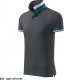 MALFINI Collar Up 256 - ADLER - Koszulka polo męska, 215 g/m2, 100% bawełna, - light anthracite L 2