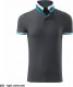 MALFINI Collar Up 256 - ADLER - Koszulka polo męska, 215 g/m2, 100% bawełna, - light anthracite L 3