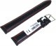 Chermond Skórzany pasek do zegarka 18 mm Chermond A222.18 czarny czerwona nitka 1