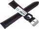 Chermond Skórzany pasek do zegarka 18 mm Chermond A222.18 czarny czerwona nitka 2