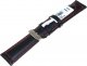 Chermond Skórzany pasek do zegarka 18 mm Chermond A222.18 czarny czerwona nitka 3