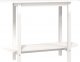 vidaXL Stolik konsolowy, biały, 110x40x80 cm, lite drewno sosnowe 2