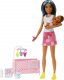Lalka Barbie Mattel Opiekunka Zestaw Lalka i bobas HJY34 1