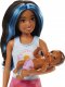 Lalka Barbie Mattel Opiekunka Zestaw Lalka i bobas HJY34 7