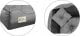 AIO FACTORY LEGOWISKO PERSONALIZOWANE MIKROFIBRA 115x95 SZARE 4