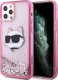 Karl Lagerfeld Etui Karl Lagerfeld KLHCP12MLNCHCP Apple iPhone 12/12 Pro różowy/pink hardcase Glitter Choupette Head 1