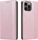 Hurtel Magnet Strap Case etui iPhone 14 Pro pokrowiec z klapką portfel mini smycz podstawka różowe 6