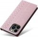 Hurtel Magnet Strap Case etui iPhone 14 Pro pokrowiec z klapką portfel mini smycz podstawka różowe 8