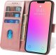 Hurtel Magnet Case etui iPhone 14 Pro Max pokrowiec z klapką portfel podstawka różowe 6