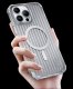 Kingxbar Kingxbar PQY Go Out Series magnetyczne etui iPhone 14 Pro MagSafe srebrne 5