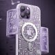 Kingxbar Kingxbar PQY Geek Series magnetyczne etui iPhone 14 Plus MagSafe złote 6