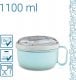 Xavax Pojemnik na żywność z widelcem i łyżką 1100 ml, "TO GO" 1
