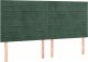 vidaXL vidaXL Łóżko kontynentalne z materacem, ciemnozielone, 180x200 cm 6