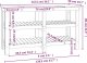 vidaXL vidaXL Stolik roboczy, biały, 142,5x50x80 cm, lite drewno sosnowe 7