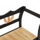 vidaXL vidaXL Ławka, czarna, 107x45x75,5 cm, lite drewno jodłowe 6