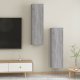 vidaXL vidaXL Wiszące szafki TV, 2 szt., szary dąb sonoma, 30,5x30x110 cm 2