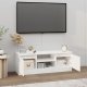 vidaXL Szafka pod TV, z drzwiczkami, biała, 102x30x36 cm 3